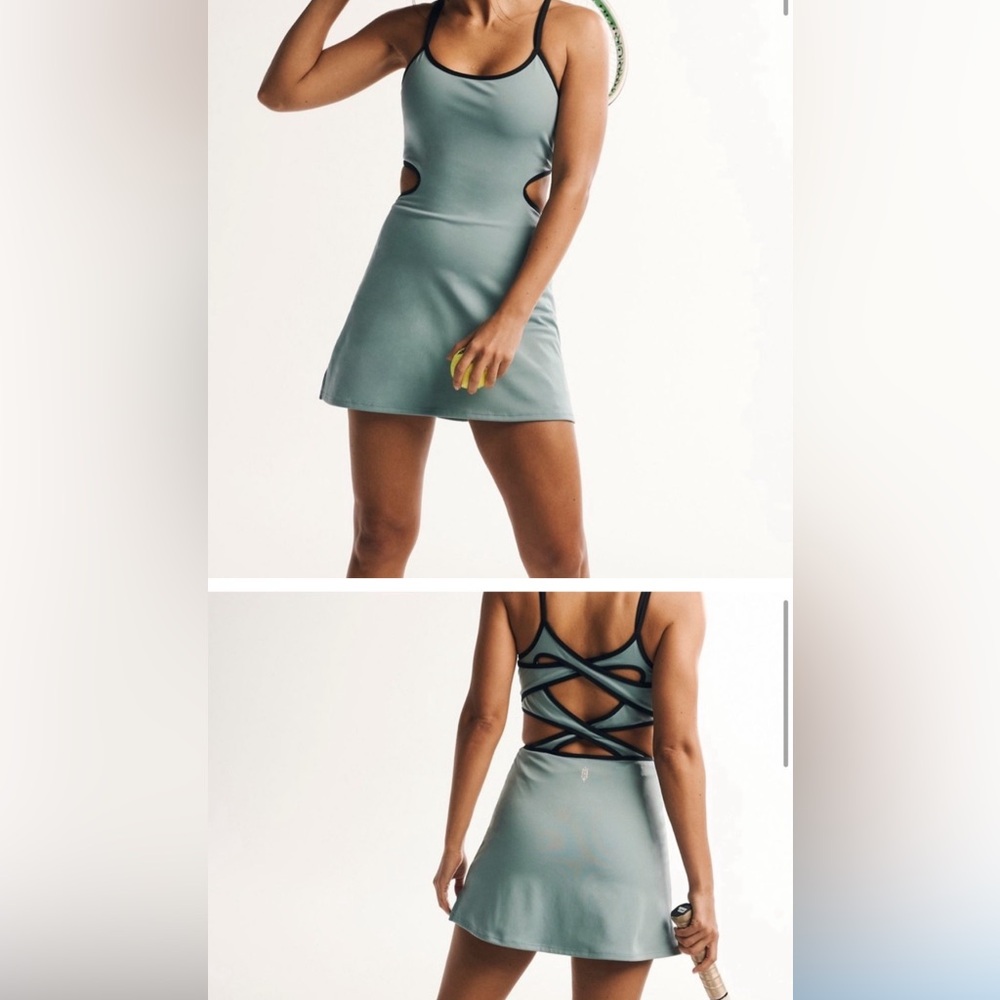 FP Movement by Free People Teal Mini Dress